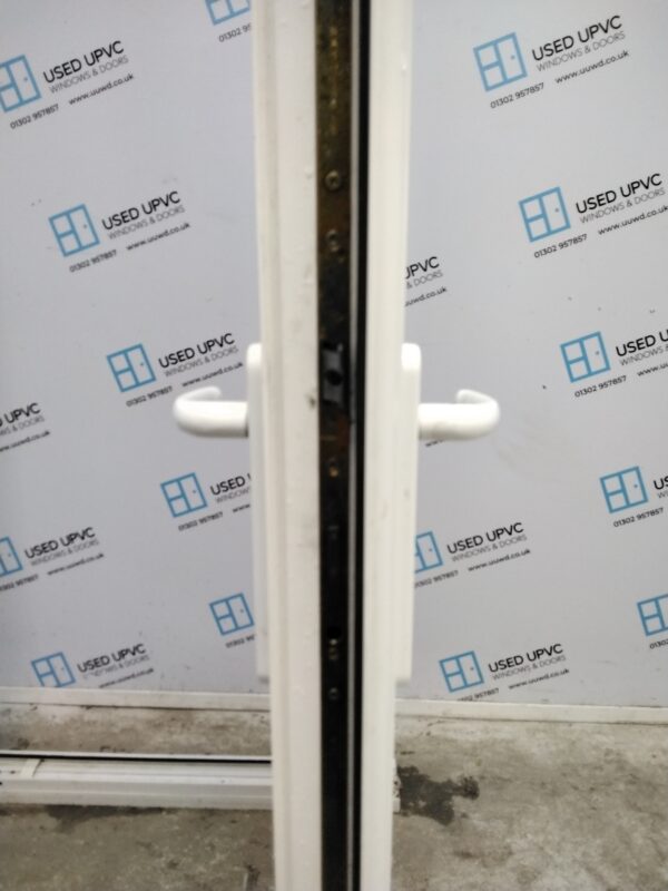 Used White Upvc Back Door 930mm x 2035mm (Reduce To 910mm) 0303 - Image 5