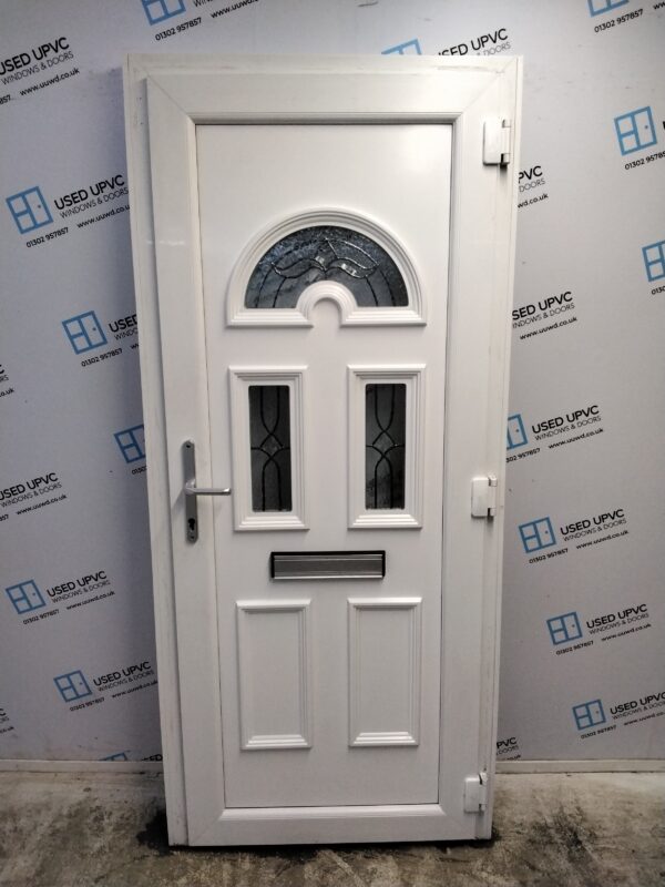 Used White Upvc Front Door 935mm x 2085mm (Reduce To 905mm) 0307 - Image 2