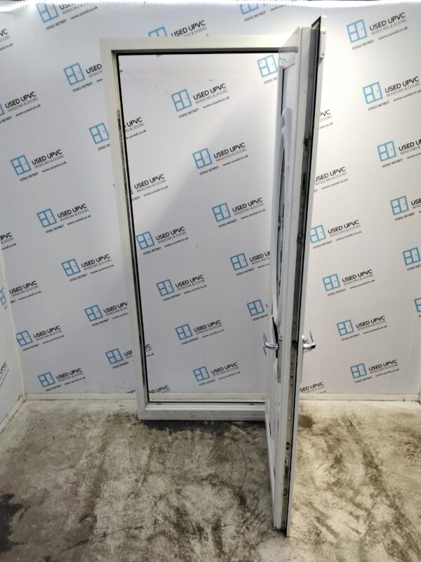 Used White Upvc Front Door 920mm x 2150mm (Reduce To 900mm) 0372 - Image 3