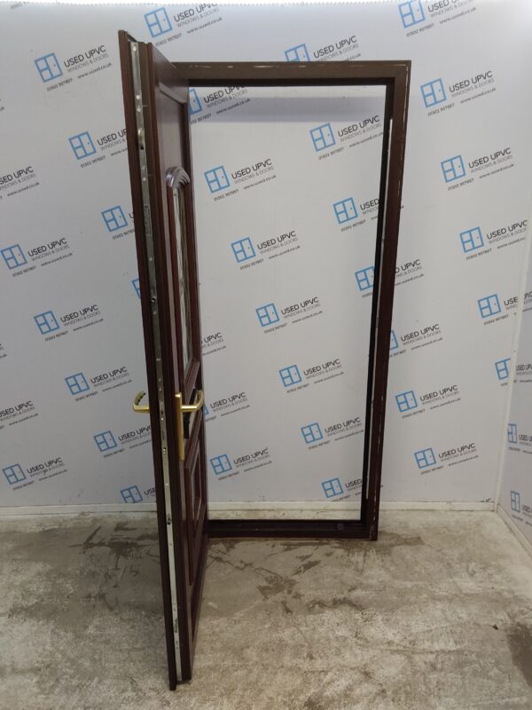 Used Rosewood Upvc Front Door 905mm x 2065mm 0571 - Image 3