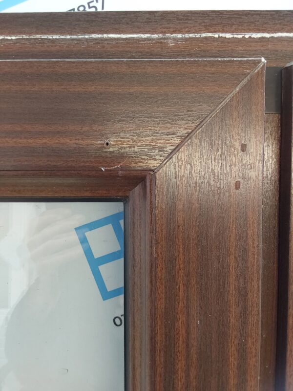 Used Woodgrain Upvc French Doors 1285mm x 2205mm EA2 - Image 6