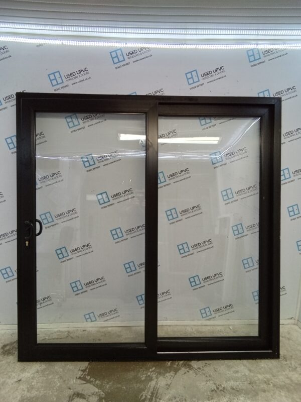 Used Black Upvc Sliding Patio Doors 2000mm x 2015mm EA8 - Image 3