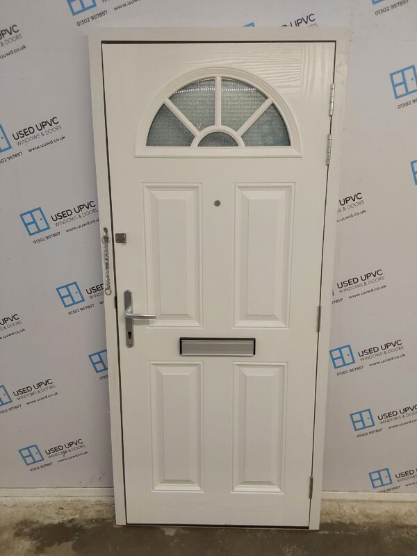 Used Black Composite Front Door 890mm x 2005mm 0706 - Image 2