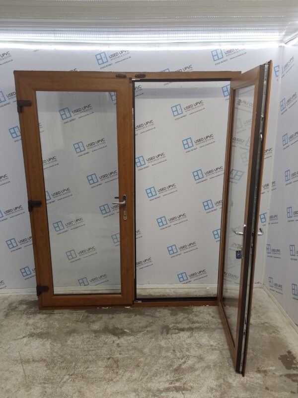 Used Oak Upvc French Doors 1770mm x 2110mm EA2 - Image 3