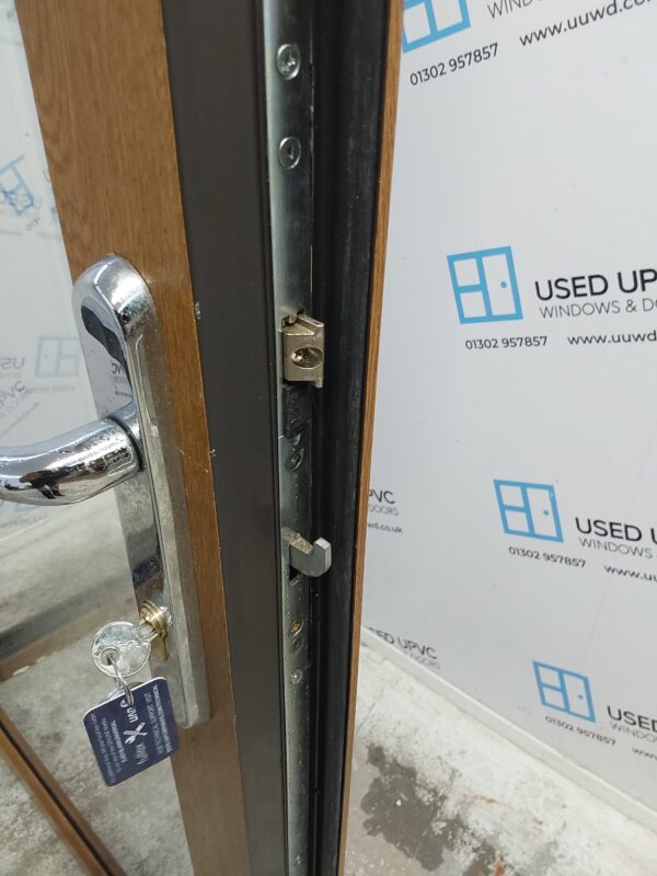 Used Oak Upvc French Doors 1770mm x 2110mm EA2 - Image 9