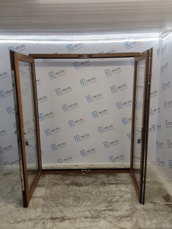 Used Oak Upvc French Doors 1770mm x 2110mm EA2 - Image 4