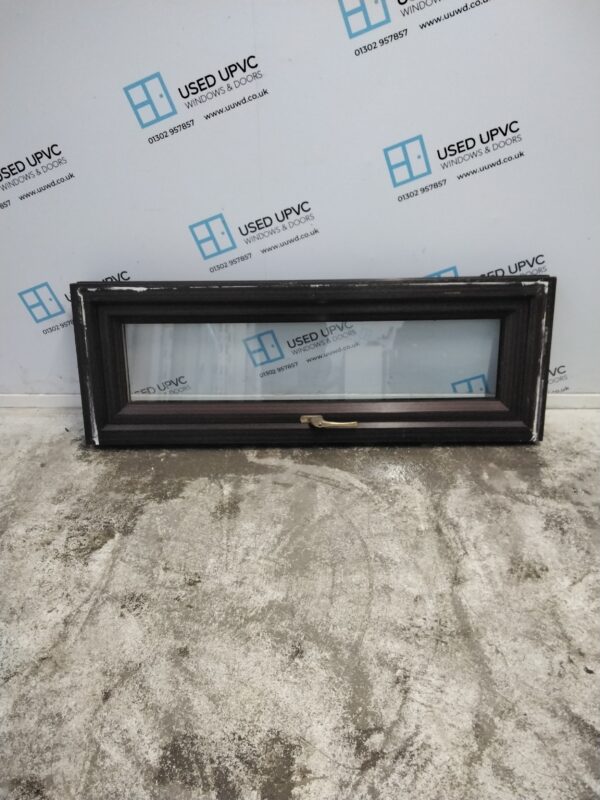 Used Woodgrain Upvc Window 1185mm x 420mm C2B066 - Image 2