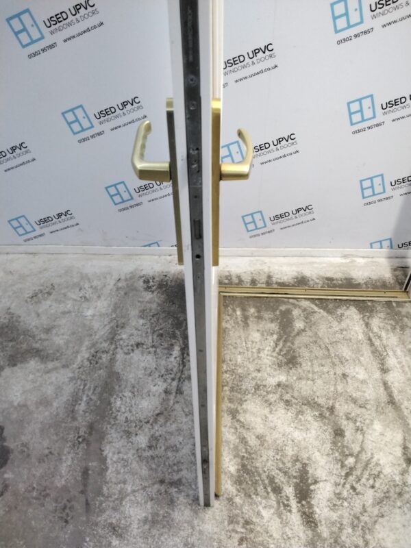 Used White Composite Back Door 955mm x 2040mm 0691 - Image 5