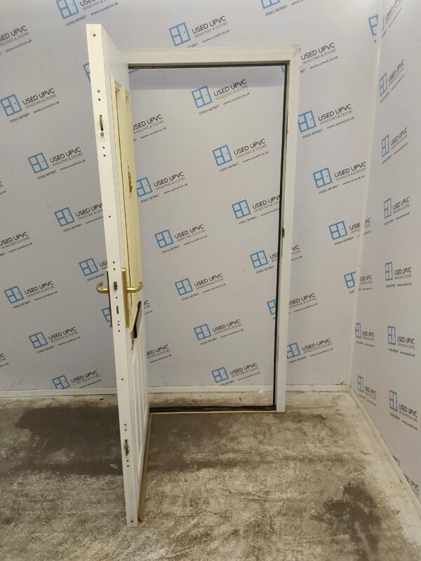 Used White Composite Front Door 940mm x 2030mm (reduce to 2015mm) 0736 - Image 3