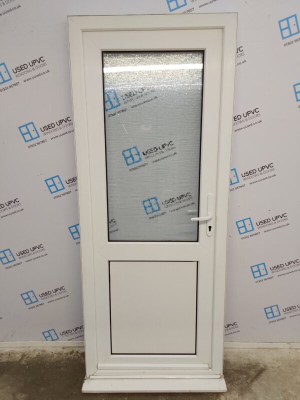 Used White Upvc Back Door 840mm x 2075mm 0683