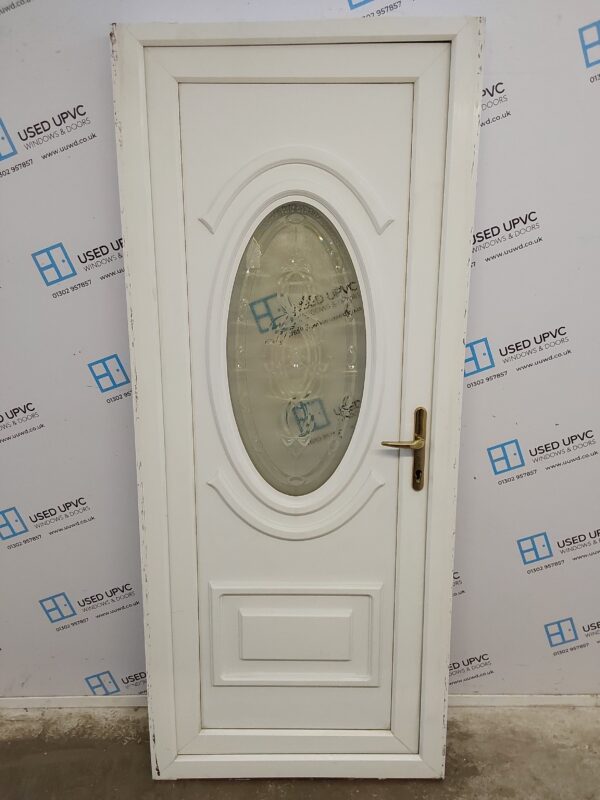 Used White Upvc Back Door 870mm x 2060mm 0683