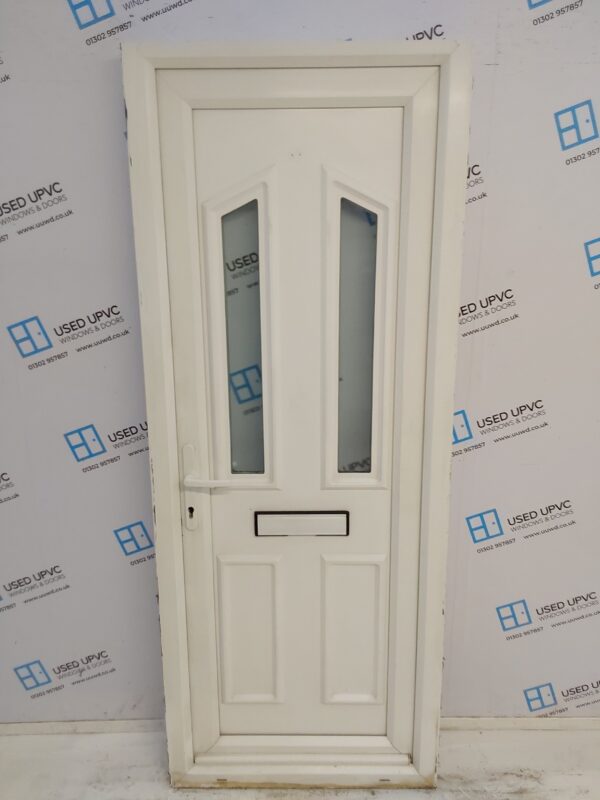 Used White Upvc Front Door 790mm x 2015mm C1D003