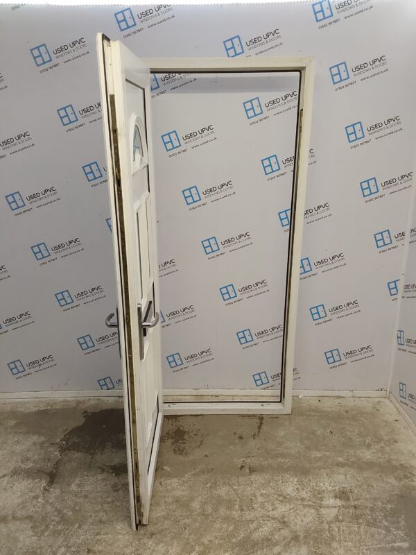 Used White Upvc Front Door 915mm x 2050mm (reduce to 890mm) 0606 - Image 3