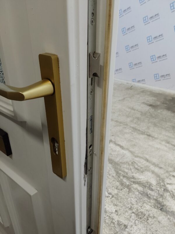Used White Upvc Front Door And Side Panels With Toplight 1370mm x 2435mm DS007 - Image 6