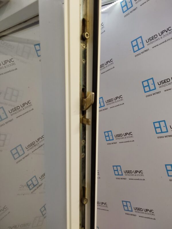 Used White Upvc Full Glass Back Door 915mm x 2060mm (reduce to 900mm) 0801 - Image 5