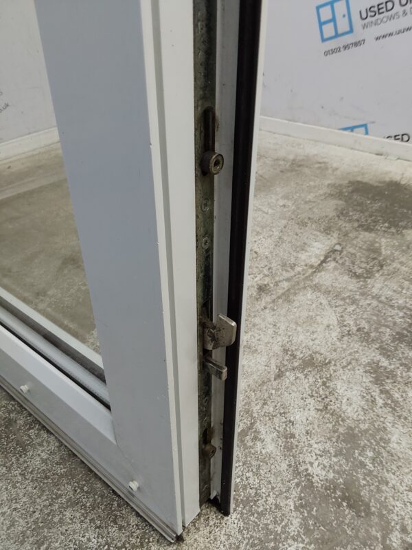 Used White Upvc Full Glass Back Door 915mm x 2060mm (reduce to 900mm) 0801 - Image 7