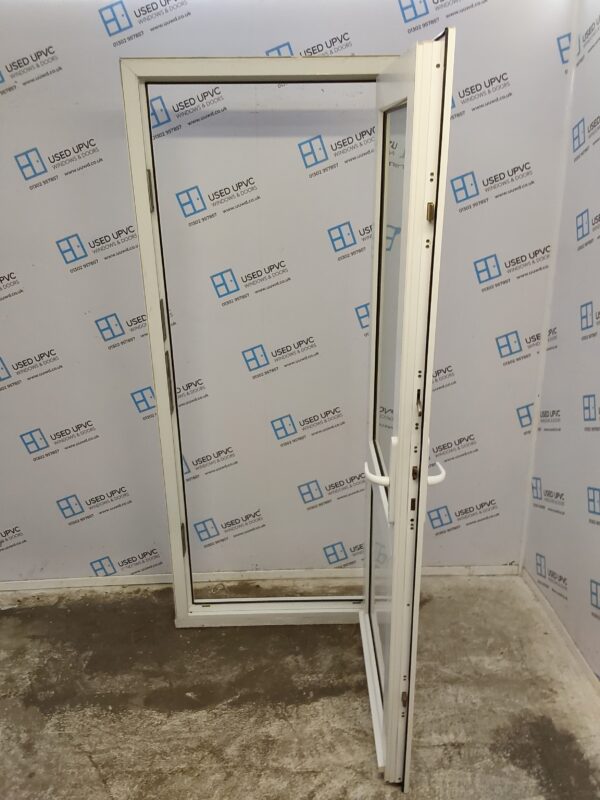 Used White Upvc Back Door 840mm x 2075mm 0683 - Image 3