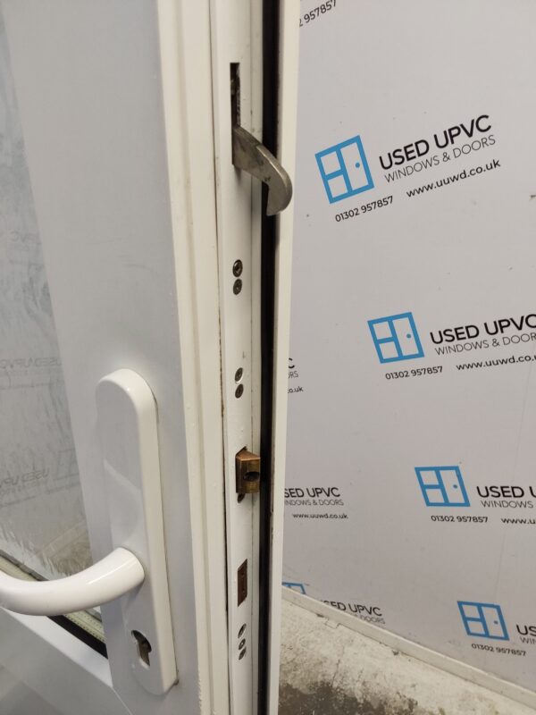 Used White Upvc Back Door 840mm x 2075mm 0683 - Image 5