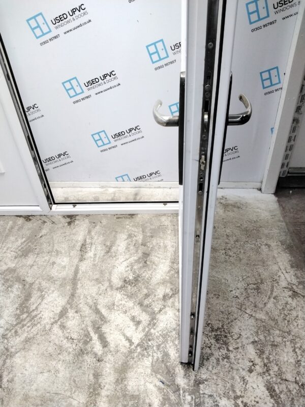 Used White Upvc Front Door And Side Panel 1780mm x 2035mm DS040 - Image 5