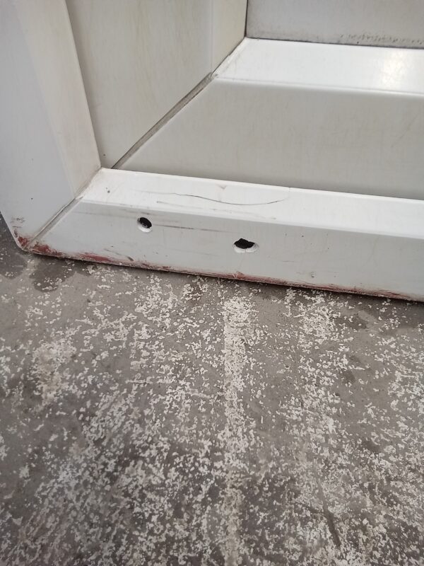 Used White Upvc Front Door 960mm x 2090mm (Reduce To 940mm x 2090mm) 0384 - Image 6