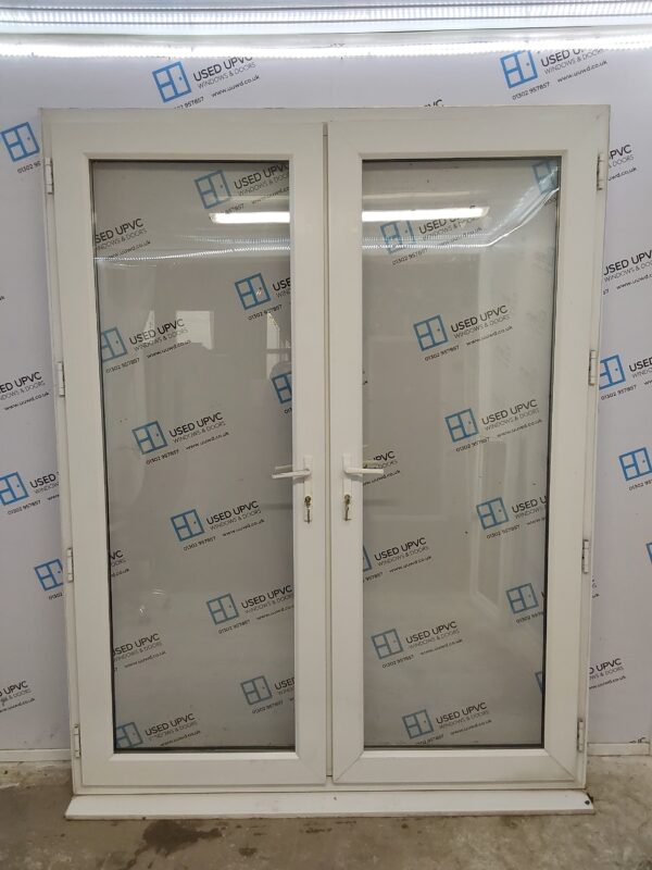 Used White Upvc French Doors 1695mm x 2200mm EA2