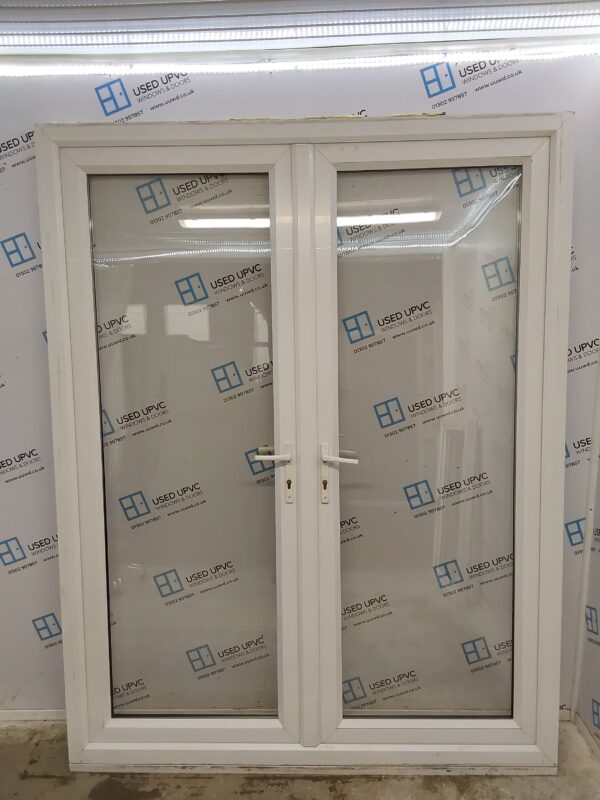 Used White Upvc French Doors 1695mm x 2200mm EA2 - Image 2