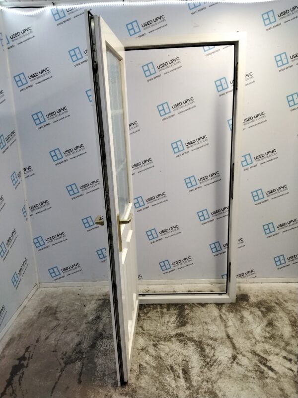 Used White Upvc Back Door 895mm x 2045mm 0149 - Image 3