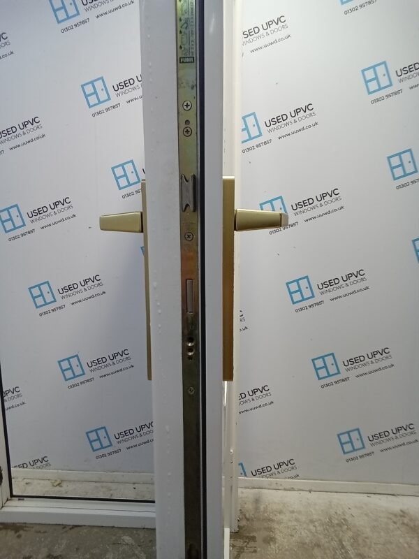 Used White Upvc Back Door 925mm x 2065mm 0123 - Image 5