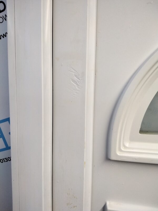 Used White Upvc Back Door 890mm x 2060mm (Reduce To 860mm x 2060mm) 0344 - Image 6