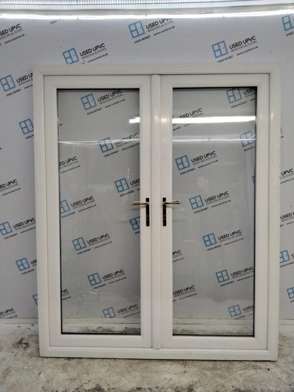 Used White Upvc French Doors 1700mm x 2070mm EA2 - Image 2