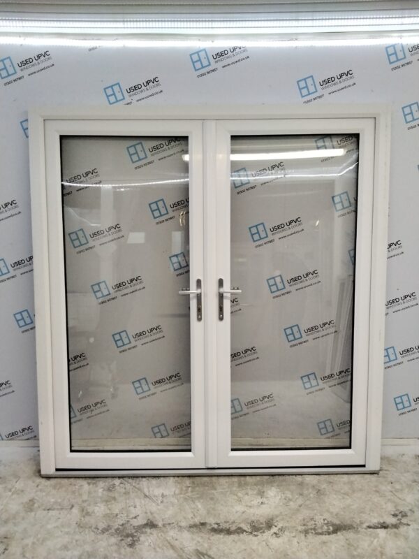 Used Rosewood Upvc French Doors 1930mm x 2055mm EA5 - Image 2