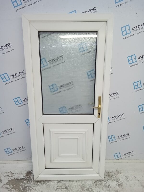 Used White Upvc Back Door 930mm x 1990mm 0149