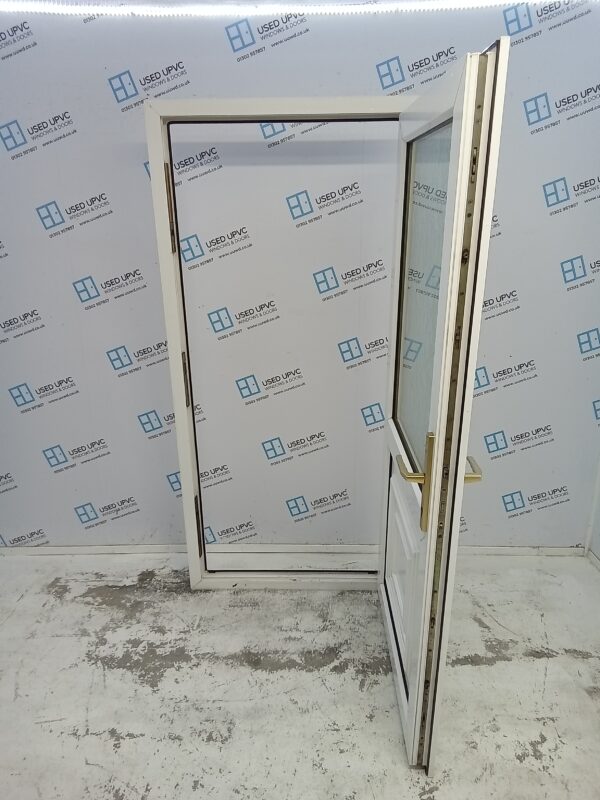 Used White Upvc Back Door 930mm x 1990mm 0149 - Image 3