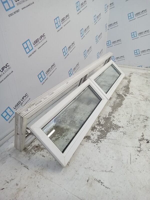 Used White Upvc Window 2045mm x 410mm ALR005 - Image 3