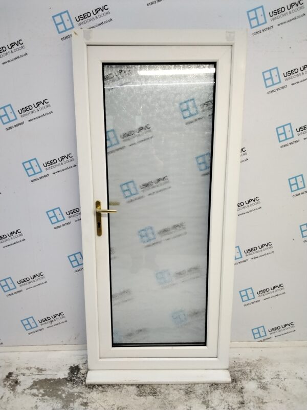 Used White Upvc Back Door 920mm x 2070mm 0732