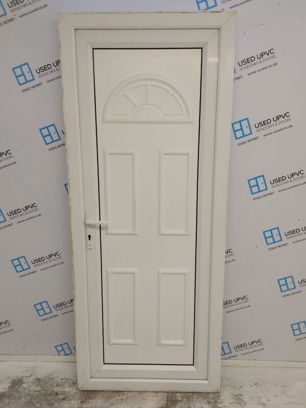 Used White Upvc Back Door 850mm x 2080mm (outwards opening) C1D050 - Image 2