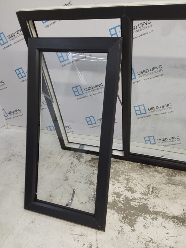 Used Anthracite Grey Upvc Window 2360mm x 1230mm LW0016 - Image 4