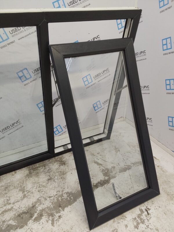 Used Anthracite Grey Upvc Window 2360mm x 1230mm LW0016 - Image 5
