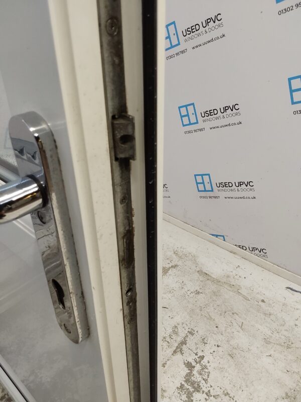 Used White Upvc Back Door 1000mm x 2145mm (outwards opening) 0511 - Image 5