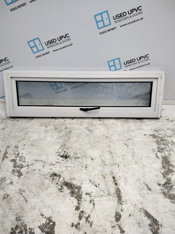 Used white upvc window 1220mm x 350mm W0286 - Image 2