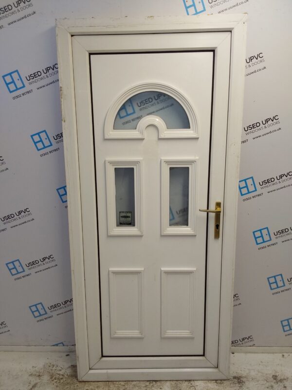 Used White Upvc Back Door 920mm x 2015mm 0648