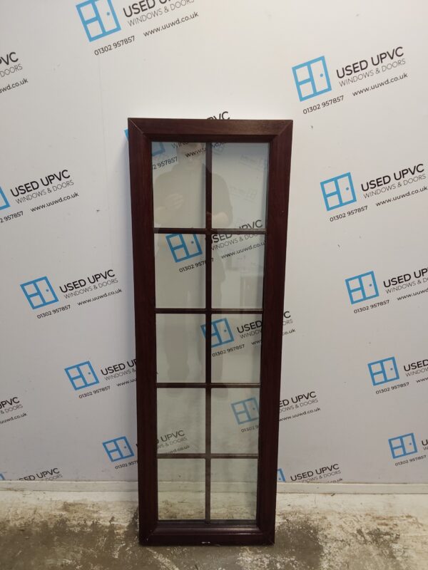 Used Rosewood Upvc Window 450mm x 1355mm A0014