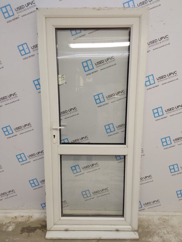 Used White Upvc Back Door 930mm x 2130mm 0562