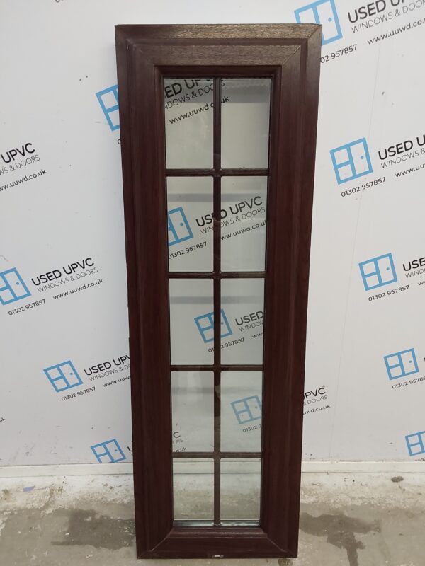 Used Rosewood Upvc Window 450mm x 1370mm W0445