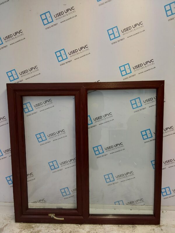 Used Rosewood Upvc Window 1410mm x 1360mm LW0082 - Image 2