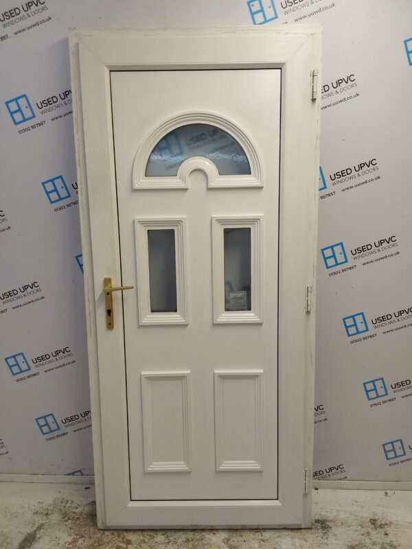 Used White Upvc Back Door 920mm x 2015mm 0648 - Image 2