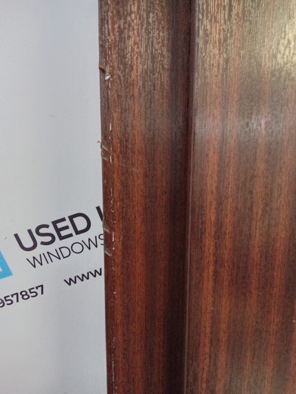 Used Woodgrain Upvc Back Door And Rosewood panel 915mm x 2025mm (Reduce To 890mm) 0029 - Image 13