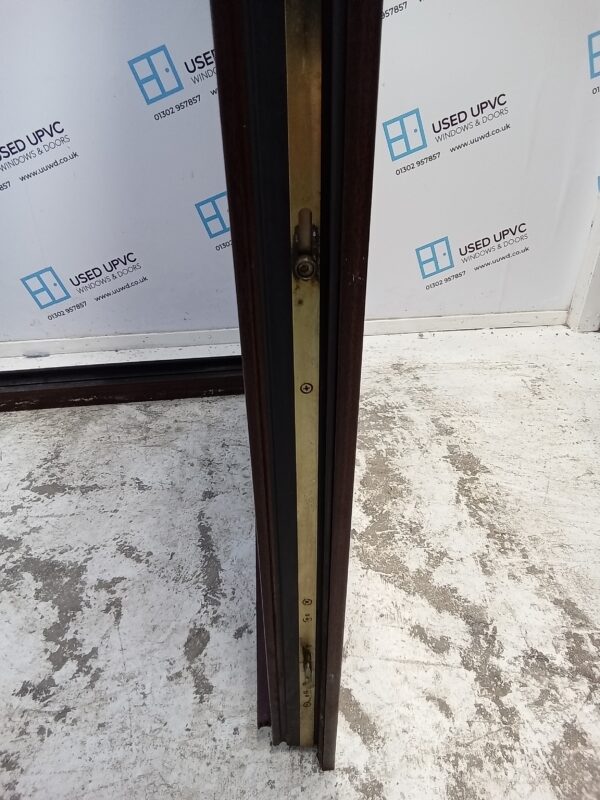 Used Woodgrain Upvc Back Door And Rosewood panel 915mm x 2025mm (Reduce To 890mm) 0029 - Image 6