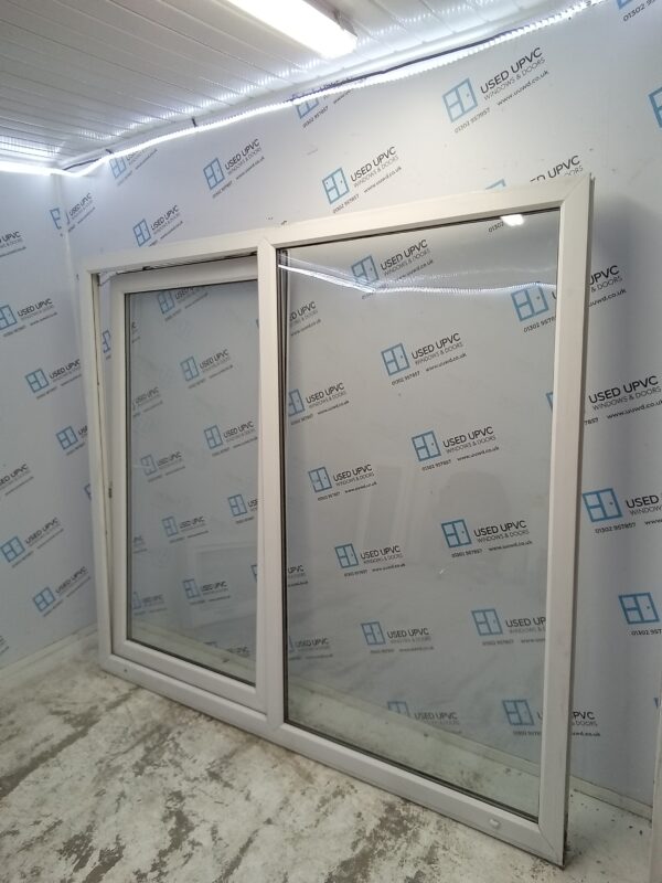 Used White Upvc Sliding Patio Doors 2140mm x 1940mm (Reduce To 1925mm) EA2 - Image 4