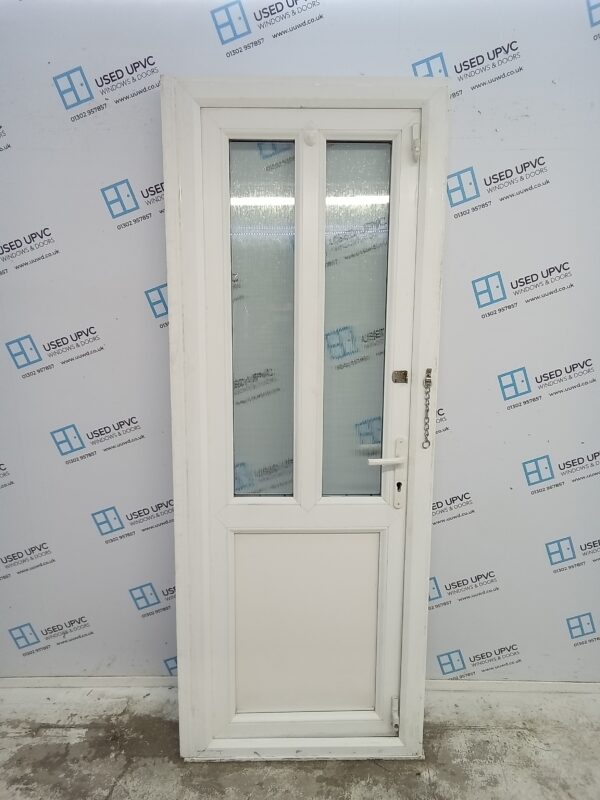 Used White Upvc Back Door 810mm x 2130mm (Outwards Opening) (Reduce To 780mm) 0011 - Image 6